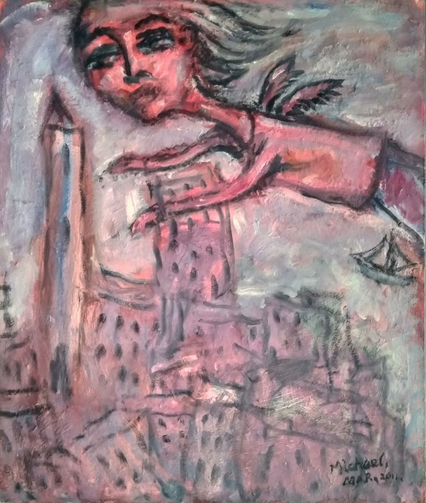 Michael Sarjeant - Michael as a red angel